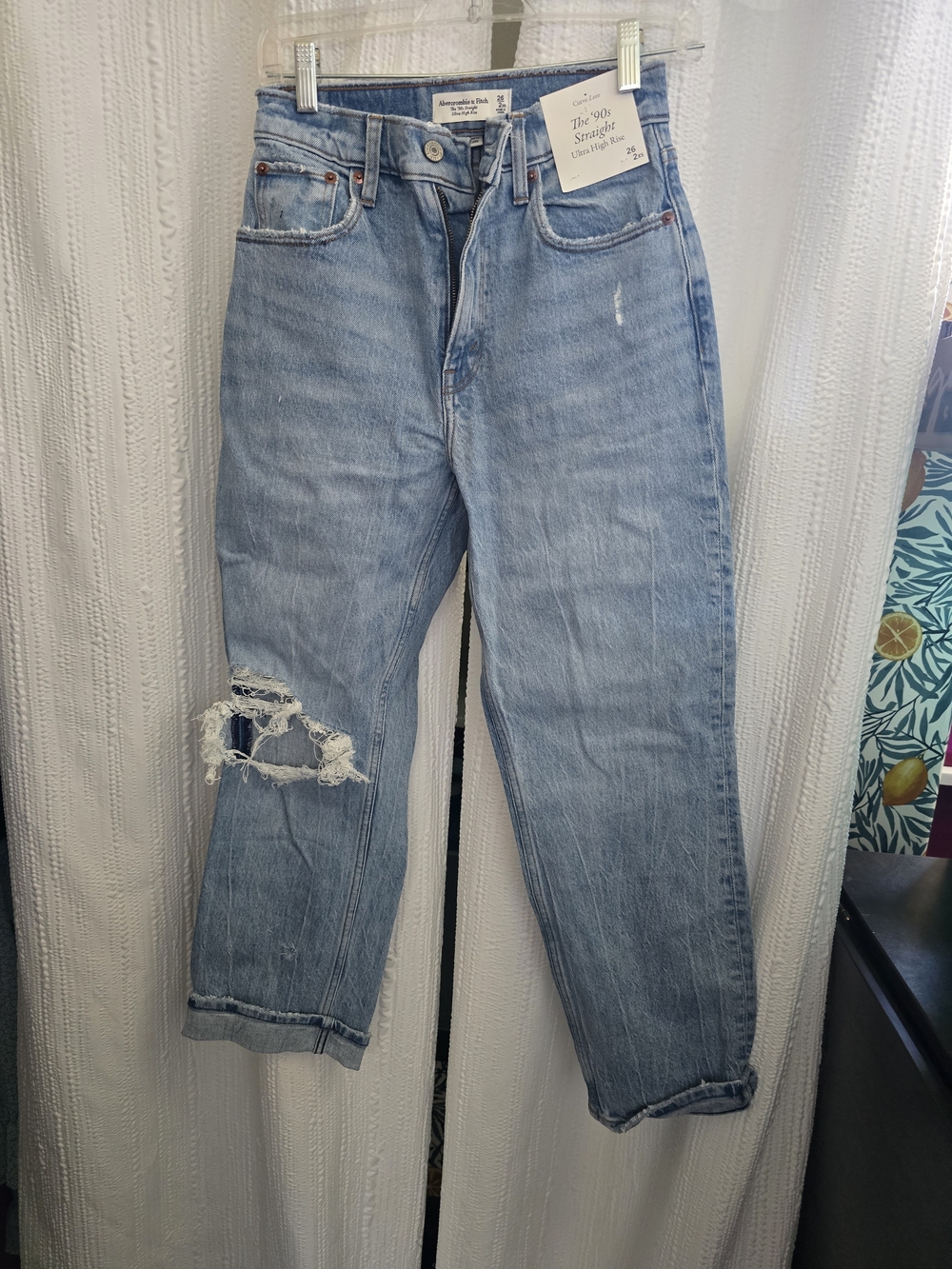 Size 26 Abercrombie & Fitch Light Blue High Rise Women's Jeans